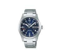 Seiko 5 Sports Automatik Armbanduhr Herren, SRPG29K1 - Edelstahl, Hardlex Glas, blaues Ziffernblatt 39 mm, 10 bar, Kalender, Leuchtfunktion