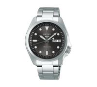 Seiko 5 Sports Armbanduhr Herren, Silber Anthrazit, Edelstahl, Hardlexglas, Durchmesser 40mm, 10bar, SRPE51K1