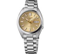 SEIKO 5 Sports Herren Automatikuhr mit Edelstahlgehäuse und Leuchtzeigern - Stilvolle Armbanduhren Gold