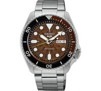 Seiko 5 Sports Herrenuhr silber braun SRPJ47K1