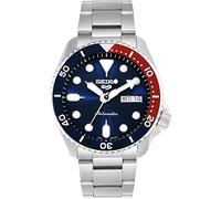 Seiko 5 Sports Herrenuhr silber rot blau SRPD53K1