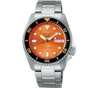 Seiko 5 Sports Unisex Armbanduhr Automatik Stahl/Orange SRPK35K1