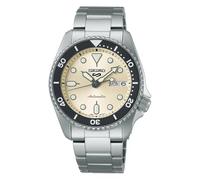 SEIKO Herren Analoguhr schwarz / silber, Größe One Size schwarz / silber