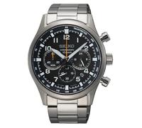 Seiko Herrenuhr Chronograph SSB447P1 – Edelstahlband, Stahl/Schwarz