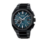 Seiko SSJ039J1 Astron GPS Solar Herrenuhr Titan Schwarz/Blau LE