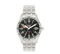 Seiko Automatik Armbanduhr für Herren in der Farbe Silber mit Armband aus Edelstahl, Wasserdichtigkeit: 10 bar, Gehäusedurchmesser: 39,38 mm, SSK023K1