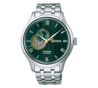 Seiko AUTOMATISCHE PRESAGE Edelstahl Armbanduhr für Männer Silber Zifferblatt SSA463J1