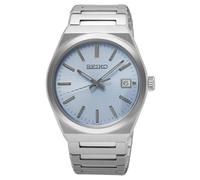 Seiko Chronograph Armbanduhr für Männer in der Farbe Silber mit Armband aus Edelstahl, Wasserdichtigkeit: 10 bar, Gehäusedurchmesser: 39 mm, SUR599P1