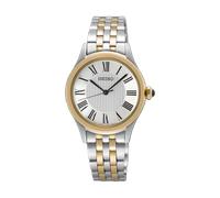 Seiko Damen-Armbanduhr, klassisch, Quarz, analog, SUR612P1, silber