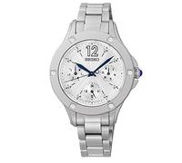 Seiko Damen Analog Quarz Uhr mit Edelstahl Armband SKY671P1