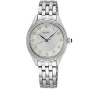 Seiko Damen-Uhr Quarz Edelstahl mit Lederband