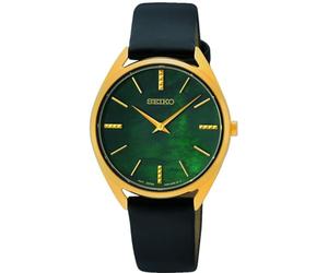 Seiko Damen-Uhr Quarz Edelstahl mit Lederband SWR080P1