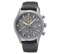 Seiko Herren Analog Quarz Uhr mit Nylon Armband SSB423P1, Schwarz