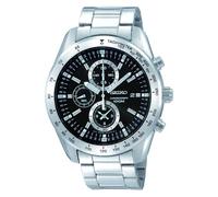 Seiko Herren-Armbanduhr XL Chronograph Analog Quarz Edelstahl SNDB53P1