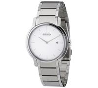 Seiko Herren-Armbanduhr XL Herrenuhren Analog Quarz Edelstahl SKP385P1