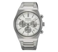 Seiko Herrenuhr SSB451P1 Chronograph – Quarz, Edelstahlband, silberfarben