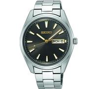 Seiko Herren-Uhr Quarz Edelstahl mit Edelstahlband SUR343P1, Silber