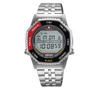 Seiko Herrenuhr Klassik Digital Chronograph SMGG19P1 Edelstahl, Rot