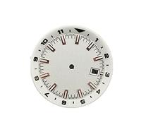 Seiko (NH35 NH35A) 36,5 mm Stahl C3 grün leuchtendes Zifferblatt Automatik-Uhrwerk Ersatz Zubehör für Seiko, weiß, Modern