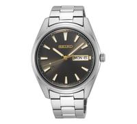 Seiko Herren-Uhr Quarz Edelstahl mit Edelstahlband SUR343P1, Silber