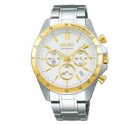 SEIKO SBTR024 Spirit Quarz Chronograph Uhr Versand aus Japan, Weiss/opulenter Garten, Modern