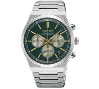 Seiko Chronograph Armbanduhr für Männer in der Farbe Silber mit Armband aus Edelstahl, Wasserdichtigkeit: 5 bar, Gehäusedurchmesser: 40 mm, SSB461P1