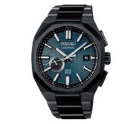 Seiko SSJ039J1 Astron GPS Solar Herrenuhr Titan Schwarz/Blau LE