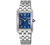 Seiko SWR085P1 Damen-Armbanduhr Rechteckig Stahl/Blau
