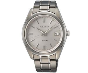 Seiko Titanium Essential SUR369P1 - Herren - 40 mm - Analog - Quarz - Saphirglas