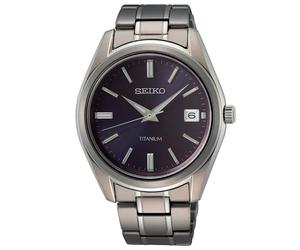 Seiko Titanium Essential SUR373P1 - Herren - 40 mm - Analog - Quarz - Saphirglas