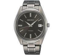 Seiko Titanium Essential SUR375P1 - Herren - 40 mm - Analog - Quarz - Saphirglas
