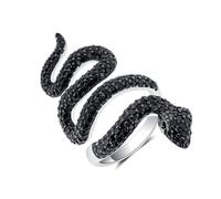 Seinerzeit SZA-1990-258 Damenring Mambo Schlange 925 Silber 52/16.6