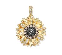 Seinerzeit SZA-3960-432 Anhänger Solana Sonnenblume Goldfarben