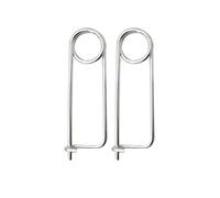 SEIWEI Sicherheitsnadeln Extra Groß, 15 cm Sicherheitsnadel Safety Pins Broschen Silber für Basteln DIY, 2er Pack