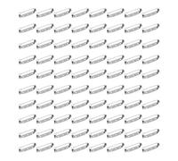 SEIWEI Silber Brosche Pins mit Back Bar Fastener, Sicherheitsnadeln für Abzeichen, Namensschilder, Schmuck Machen, Alloy Silber DREI Löcher Verschluss Bar Pins