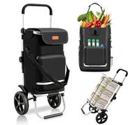 Sekey Einkaufstrolley faltbar 60L, 3-in-1 Einkaufswagen
