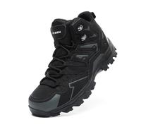 sekiueo Wanderschuhe Für Herren Und Damen Hohe Arbeitsschuhe Für Den Außenbereich Für Trail-Trekking Camping Und Wandern,Schwarz,40 EU