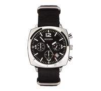 Sekonda Airborne Herren-Quarzuhr mit Chronograph, Datumsanzeige, 40 mm, Schwarz, 1989-AMZUK