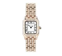 Sekonda Classic Monica Damen-Quarzuhr 22 mm, Farbe Weiß, mit Analog-Anzeige und Armband aus Legierung, roségold, Klassisch Vintage