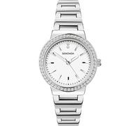Sekonda Damen-Armbanduhr 40077.00, Quarz, weißes Zifferblatt, Edelstahl-Armband