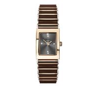 Sekonda Damen Quartz Armbanduhr mit grau analog Zifferblatt und braun Metallarmband Armband 2914