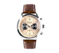 Sekonda Heritage Archer Herren-Quarzuhr mit Chronograph-Anzeige und Lederarmband, 40 mm, rose gold, Armband