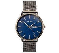 Sekonda Herren-Armbanduhr, analog, klassisch, Quarzuhr mit Edelstahlarmband, 1728, Classic-Sport