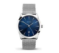 SEKONDA Herren Quarzuhr mit blauem Zifferblatt Analoganzeige und silbernem Edelstahlarmband 1065.27