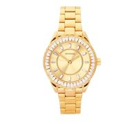 Sekonda Margot Damen-Quarzuhr mit 34 mm Steinbesatz, goldfarben, Analog-Anzeige und Edelstahl-Armband