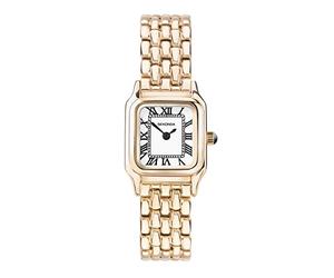 Sekonda Monica Damen-Quarzuhr mit römischen Ziffern, Analog-Anzeige, Armband aus Legierung, 20 mm, Weiß, Rose Gold, Armband