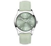 Sekonda Taylor Damen-Quarzuhr mit Analog-Anzeige, 34 mm, Lederarmband, grün, Armband