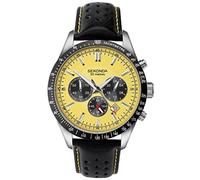 Sekonda Unisex-Erwachsene Chronograph Quarzuhr mit Lederband 1395.27