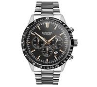 Sekonda Velocity Herren-Sportuhr, 45 mm, rundes Edelstahlgehäuse, wasserdicht, 50 m