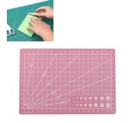 Selbstheilende Nähmatte,A4 Rotationsschneidematte,doppelseitiges 5-lagiges Bastel-Schneidebrett für Stoff,Quilten,Patchwork,Kunst,Hobby-Projekte,Schneidematte zum Basteln,Nähen,Scrapbooking (Rosa)